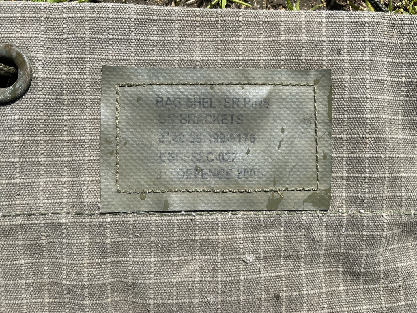 Small British Army tent peg bag