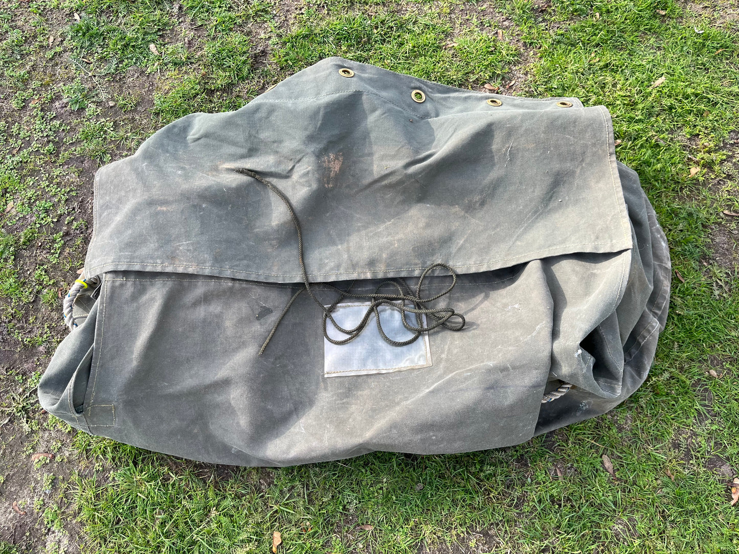 British Arny canvas tent bag canvas - good condition