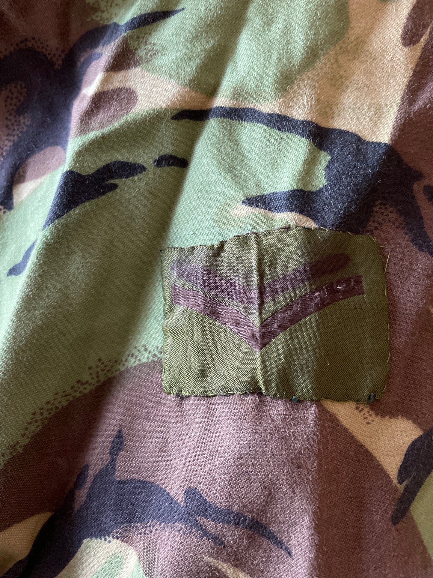 Vintage British Army combat smock 1968 pattern DPM woodland
