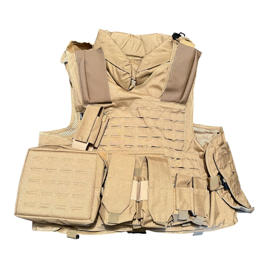 MKU Military grade Plate carrier Body armour cover only no filler in desert colour