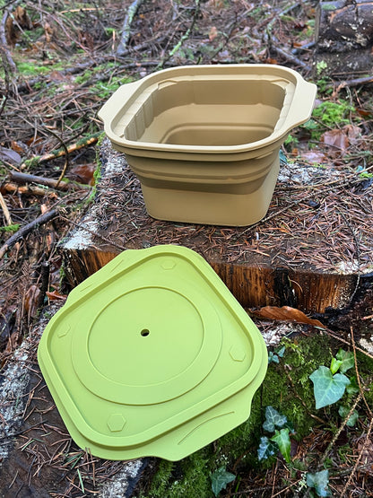 Heat2Eat Silicone self steamer and 2x heat stones for ration packs and camping foods.