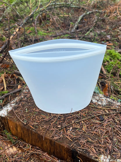 Heat2Eat compact Silicone pouch self steamer food heater for camping food and 2 x heat stones