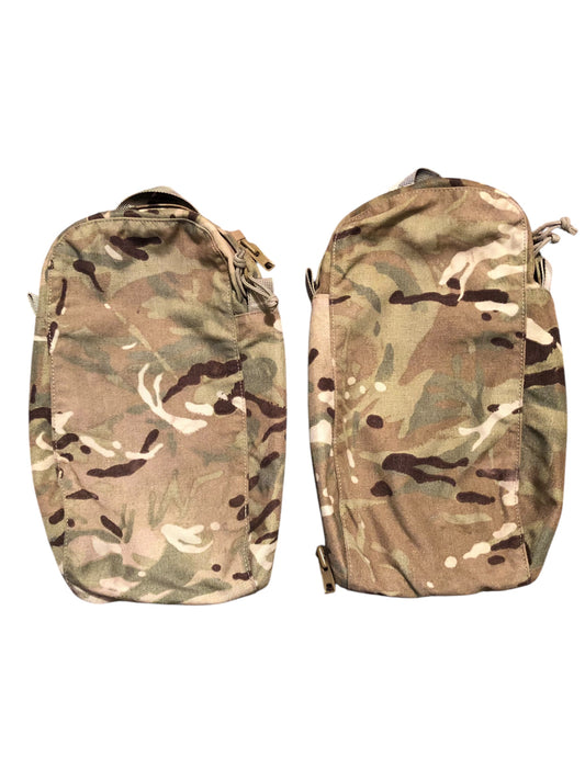 British Army Virtus side pack pouch 5 litre zip pouch pair