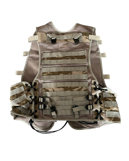 British Army desert tactical vest load carrying