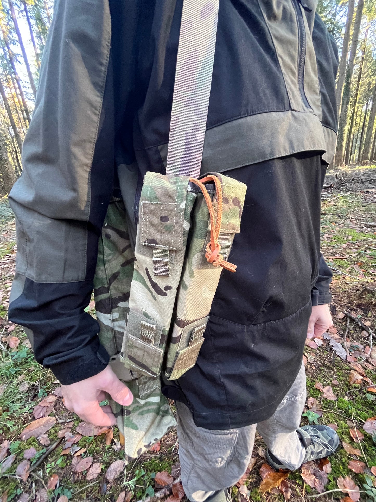 Buck saw and axe carry case - modified MTP - British Army