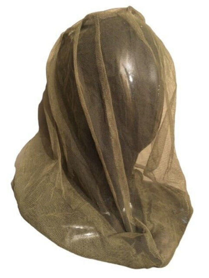 British Army olive green mosquito head net