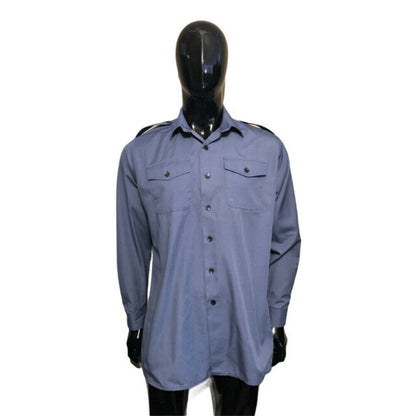 Royal Air Force men's blue working mans long sleeved shirt