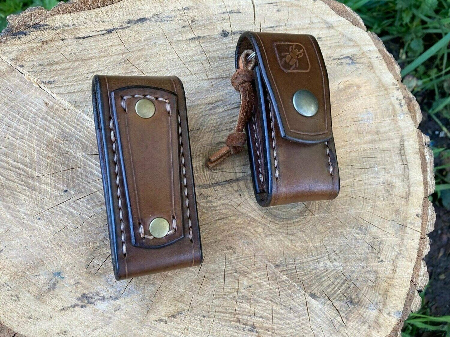 Leather 91-93mm Swiss Army Knife Belt Pouch No Ferro Loop