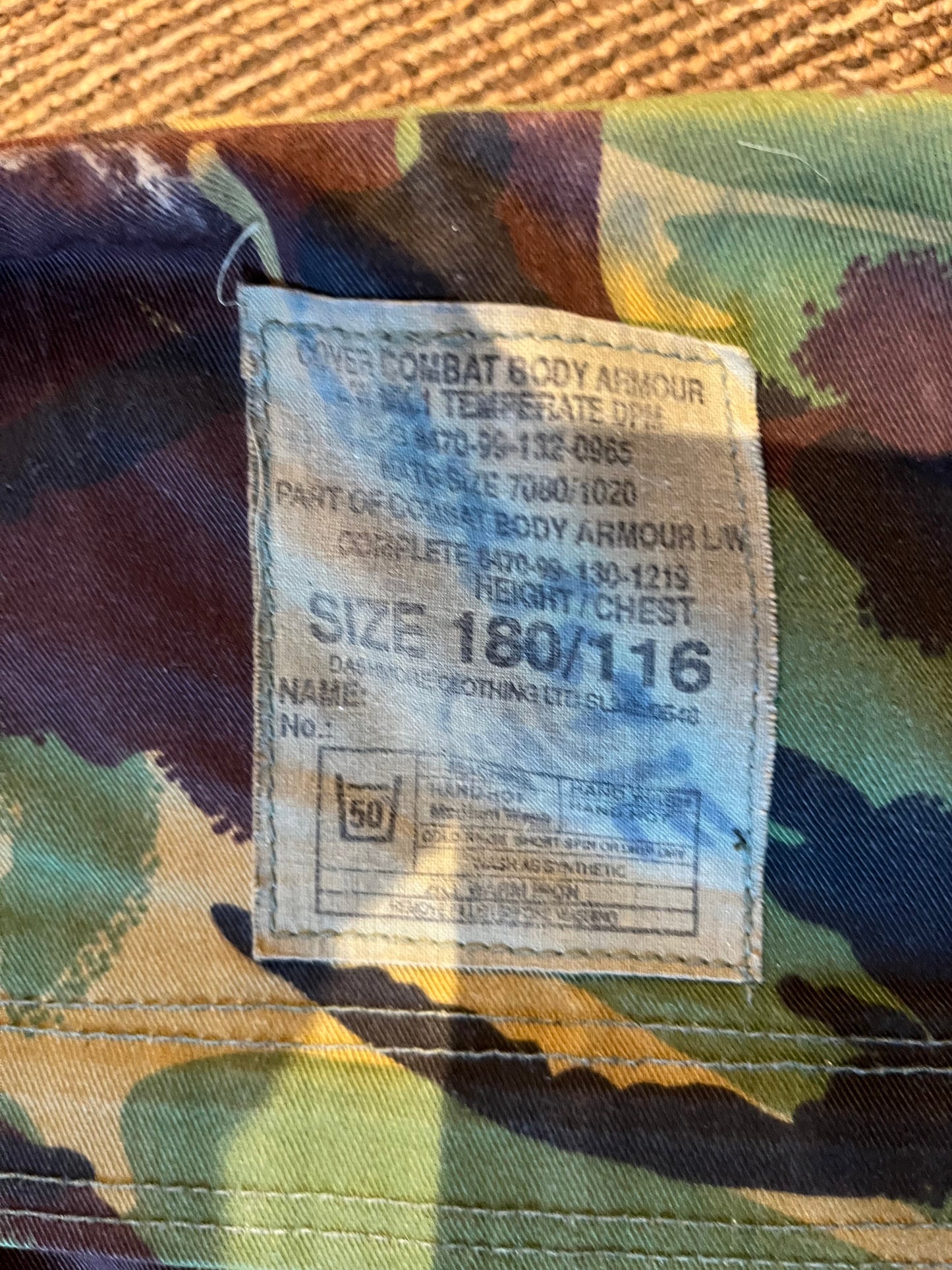 DPM body armour cover with fillers MK 1