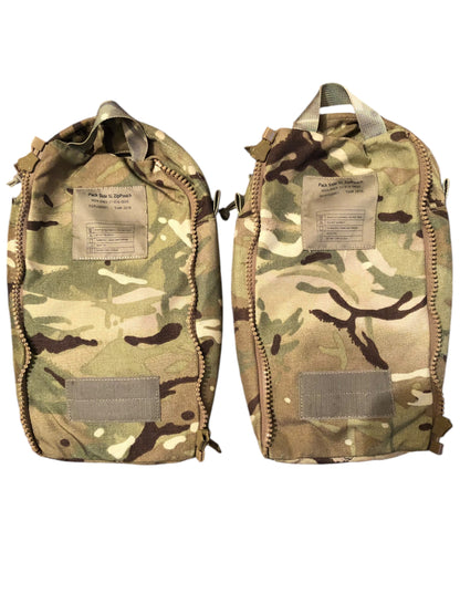 British Army Virtus side pack pouch 5 litre zip pouch pair