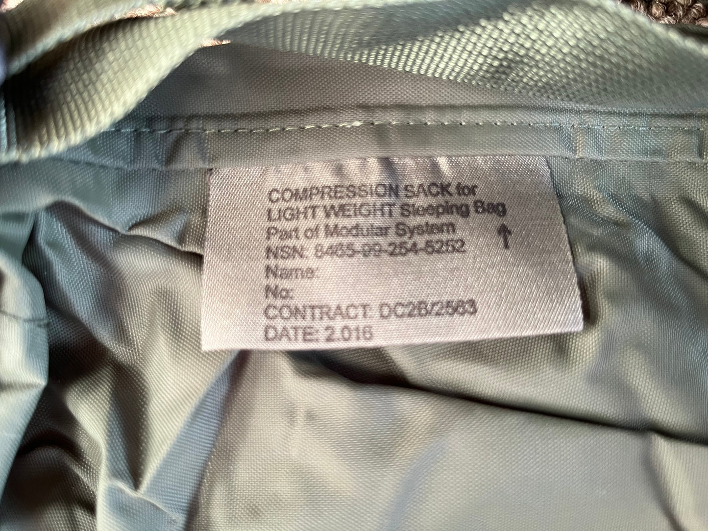 British Army lightweight modular sleeping bag compression stuff sack