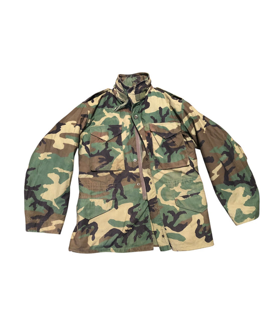 US Army M65 cold weather jacket woodland pattern