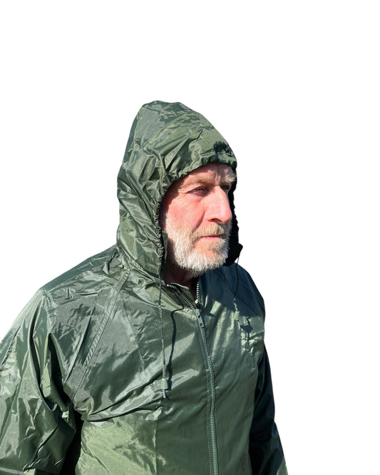Waterproof jacket and trouser set ex fire brigade - new in zip bag 