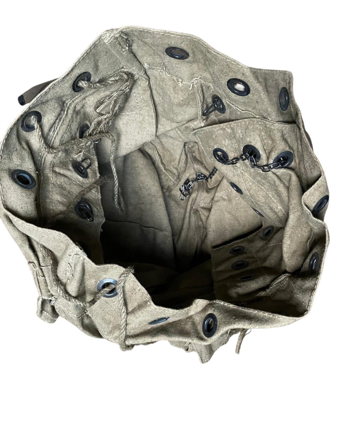 Italian Army canvas bag large - vintage