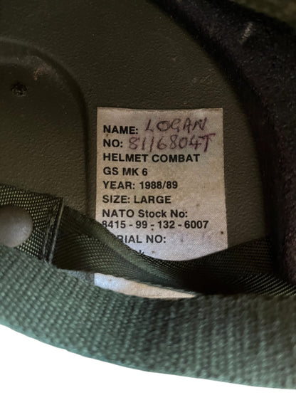 British Army Mk6 GS Combat Helmet medium with DPM