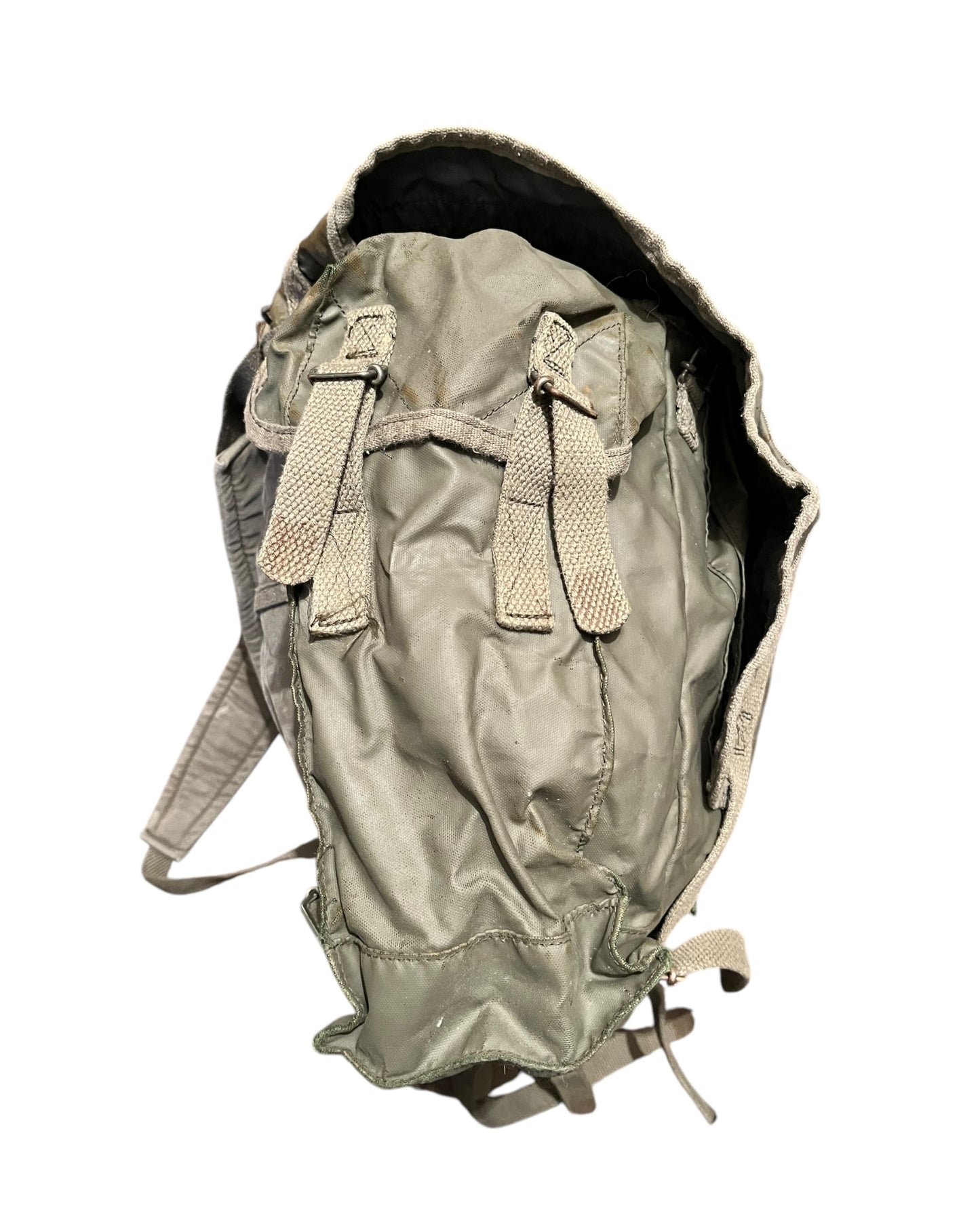 French Army pack F2 vintage rucksack daypack metal Buckles and D ring