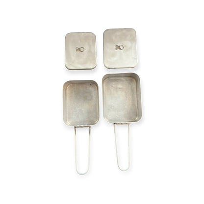 British Army Mess Tin Cooking Set with Stainless-Steel Lids