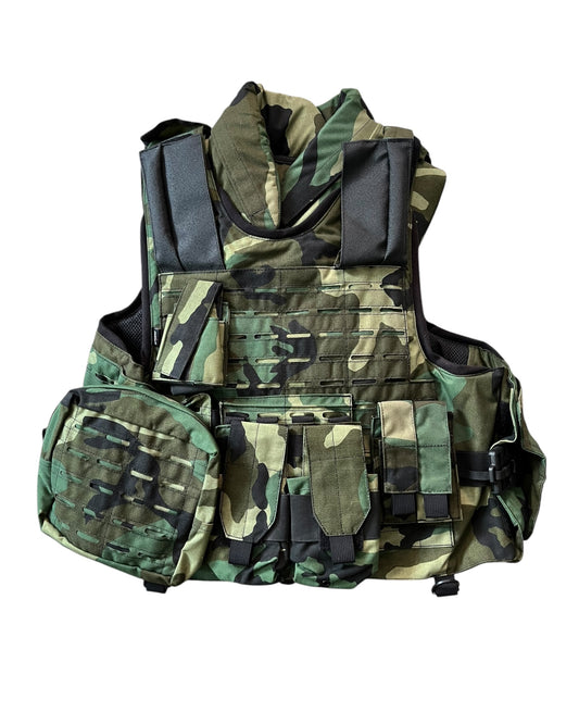 MKU Instavest  body armour cover woodland New  Medium