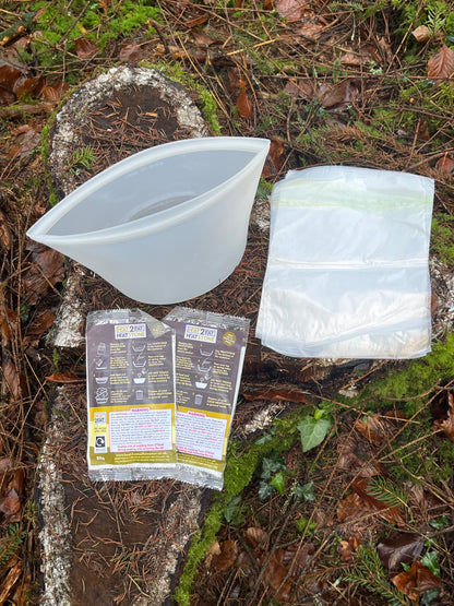 Heat2Eat compact Silicone pouch self steamer food heater for camping food and 2 x heat stones