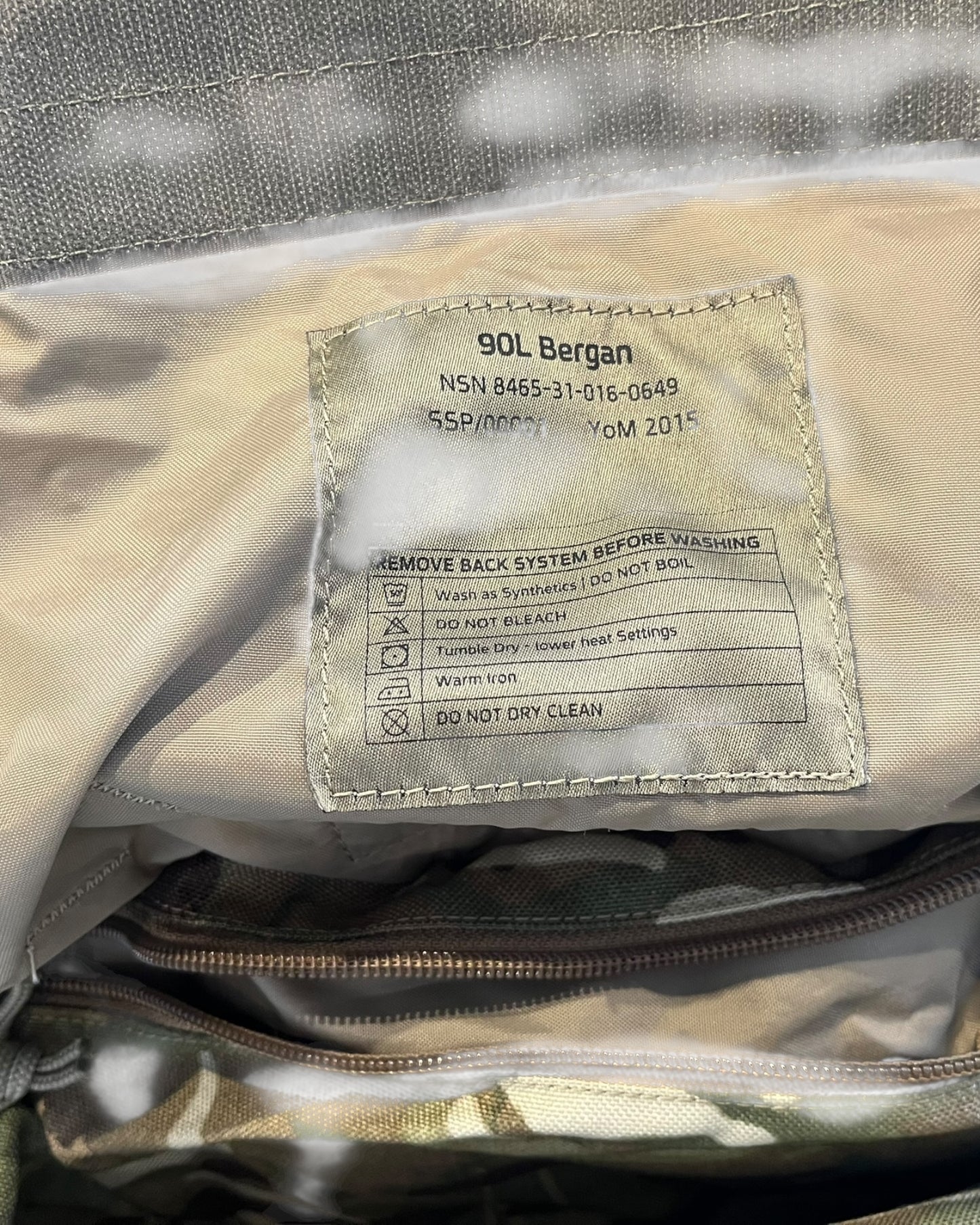 Virtus 90 litre MTP British Army current issue Bergen