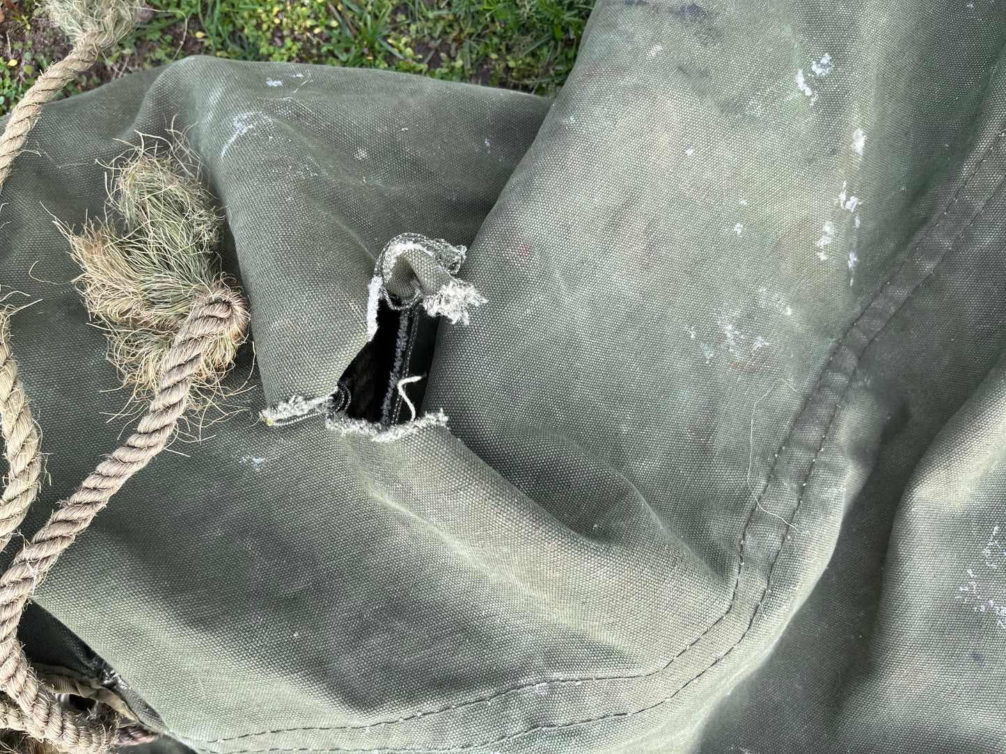 British Army tent bag grade 2 need of repair