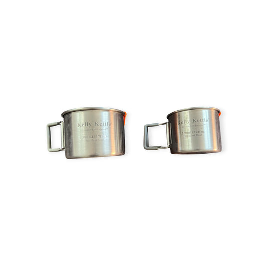 Kelly Kettle Stainless-Steel Camping Cups – Pair