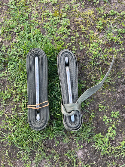 British army thin windup tent straps