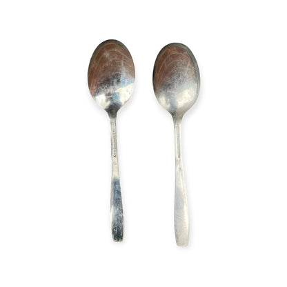 Pair of Genuine British Army spoons HM AND CO