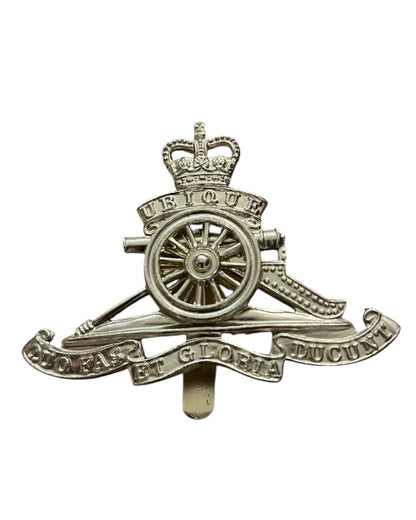 Royal artillery silver plated badge