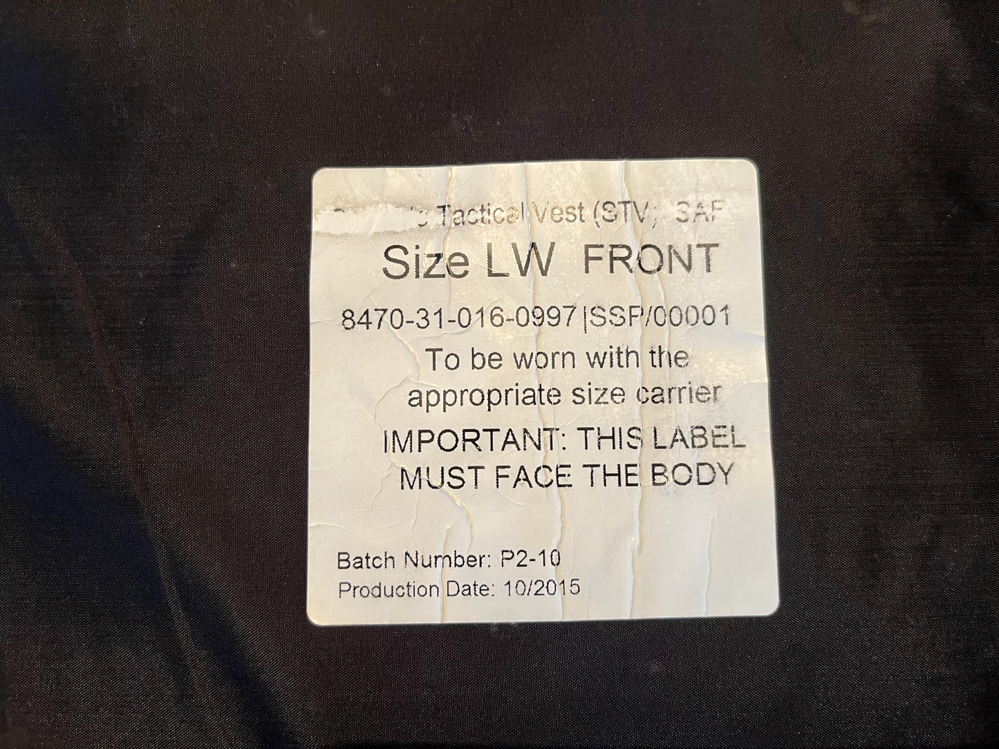 Virtus Scalable tactical vest MTP and fillers STV