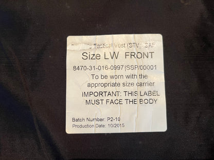 Virtus Scalable tactical vest MTP and fillers STV
