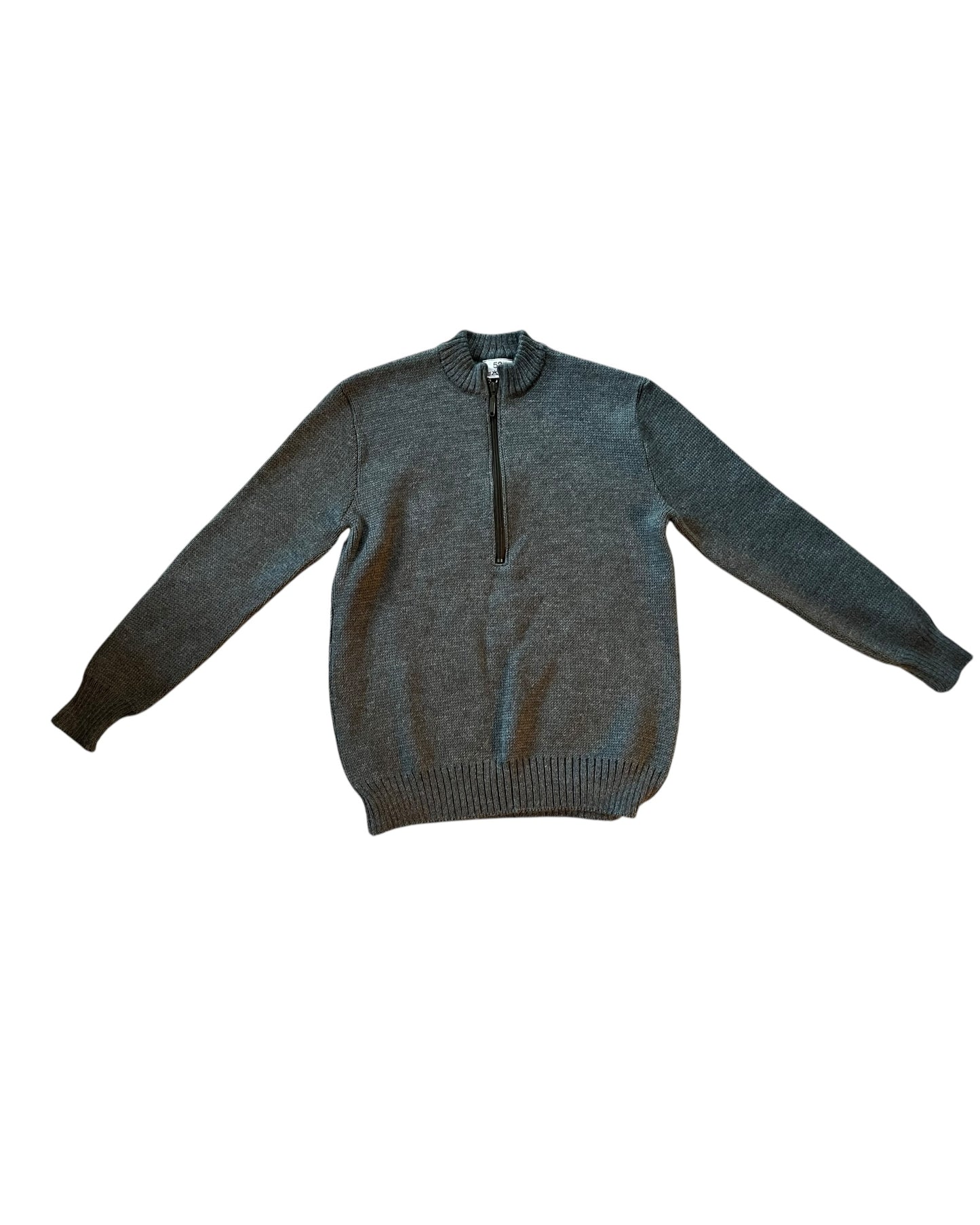 Swiss Army half zip heavy wool jumper XL  NEW