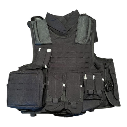 MKU Military grade Plate carrier Body armour cover and filler black