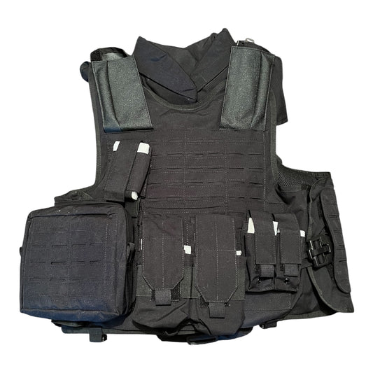 MKU Military grade Plate carrier Body armour cover and filler black