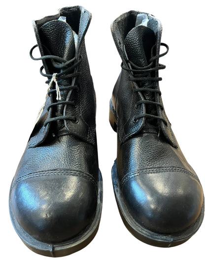British Army DMS black leather boots