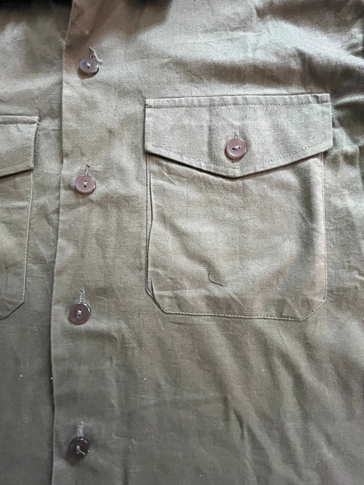 British Army Olive General Service shirt long sleeved