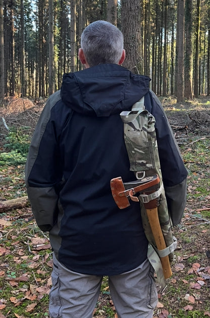 Buck saw and axe carry case - modified MTP - British Army