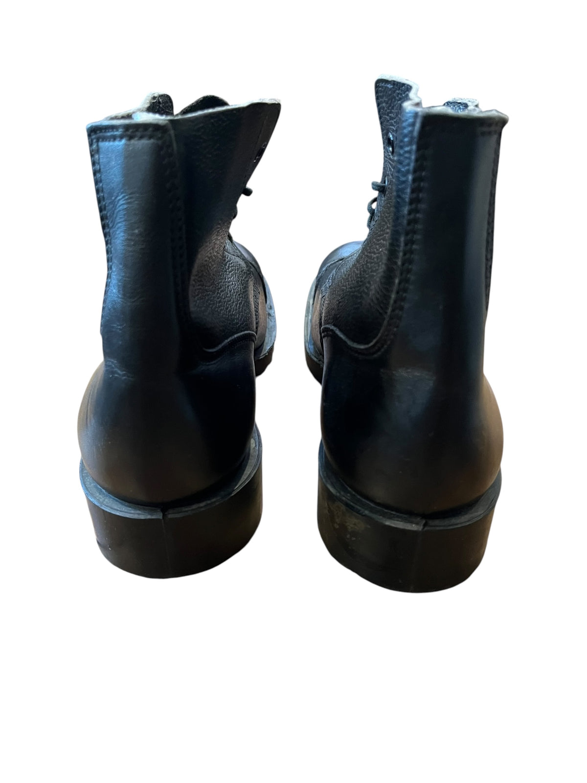 British Army DMS black leather boots