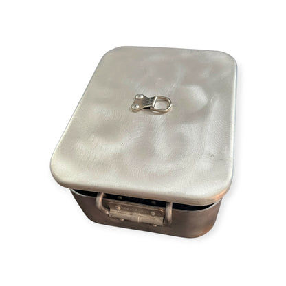 British Army Mess Tin Cooking Set with Stainless-Steel Lids