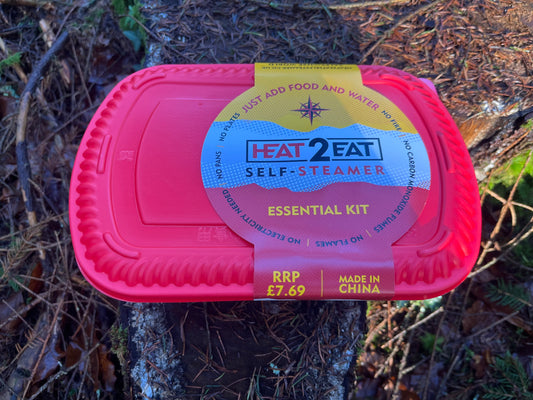 Heat2eat camping stove self steamer and 2x heat stones for camping food Medium