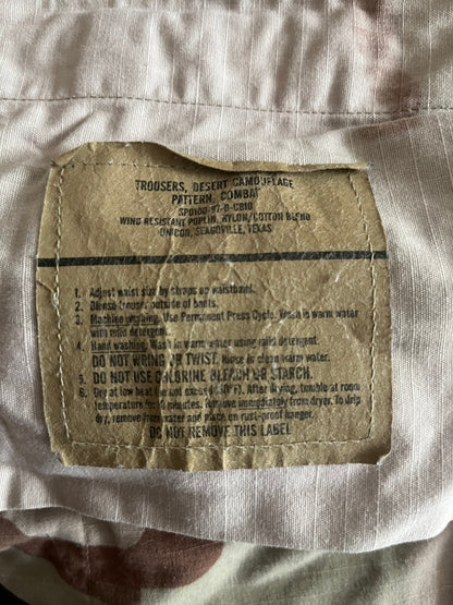 U.S Army Desert camo combat trousers