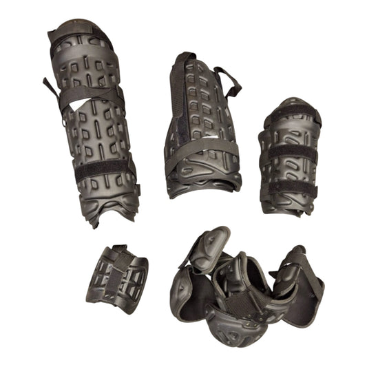 2 x sets of riot pads and 2 x riot helmets