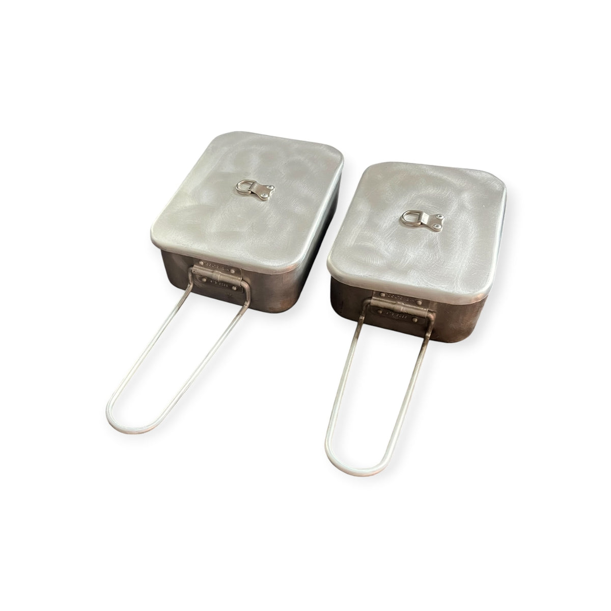 British Army Mess Tin Cooking Set with Stainless-Steel Lids
