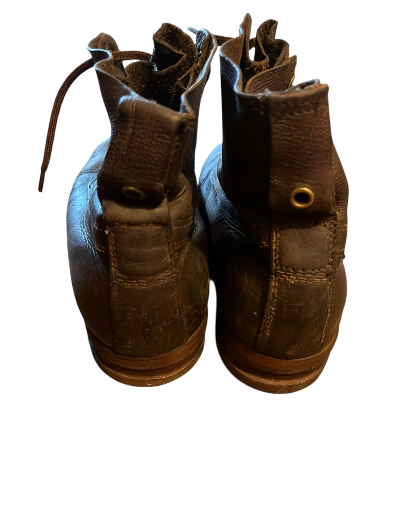 Swedish Army M59 brown leather boots size 43 EU 9 UK
