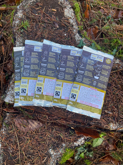 Heat2eat heat stones for ration packs and camping food for small food cooker 80g