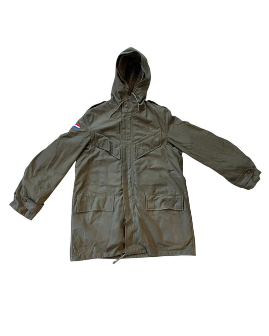 Dutch Army field jacket Vintage with removeable inner fleece liner