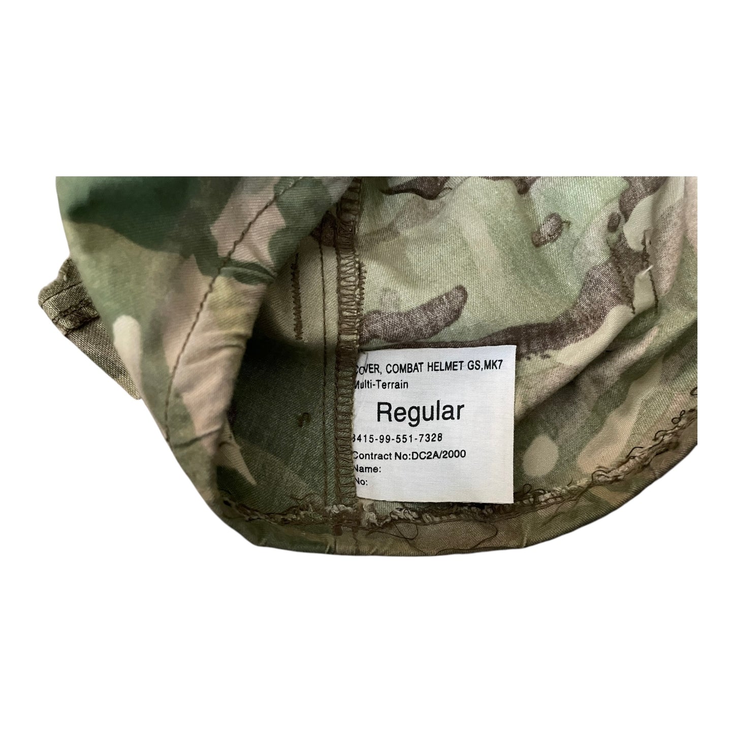 British Army MTP scrim para commando helmet cover Mk7 Regular