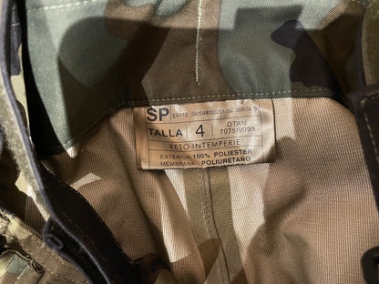 Genuine Spanish army waterproof over trousers and braces