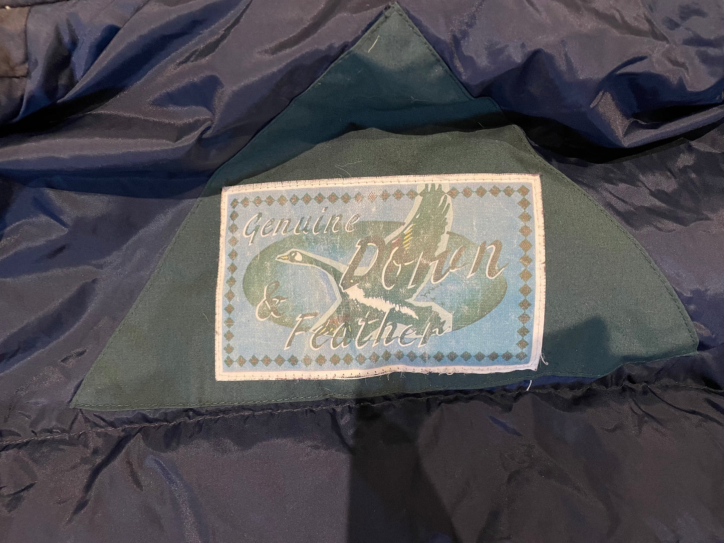 Green US Down and Feather jacket XL