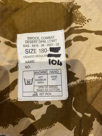 SAS desert dpm combat smock LT/WT British army Repro